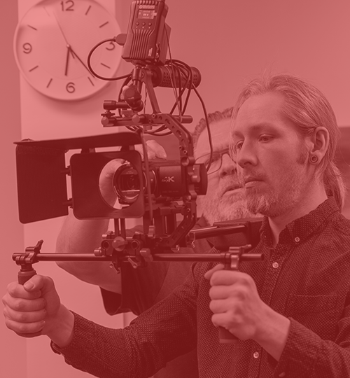 Caméraman en action lors d'un des événements que nous avons diffusé en live