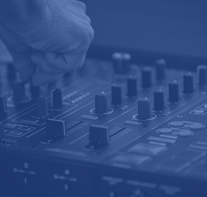 Notre régie technique pendant un événement professionnel