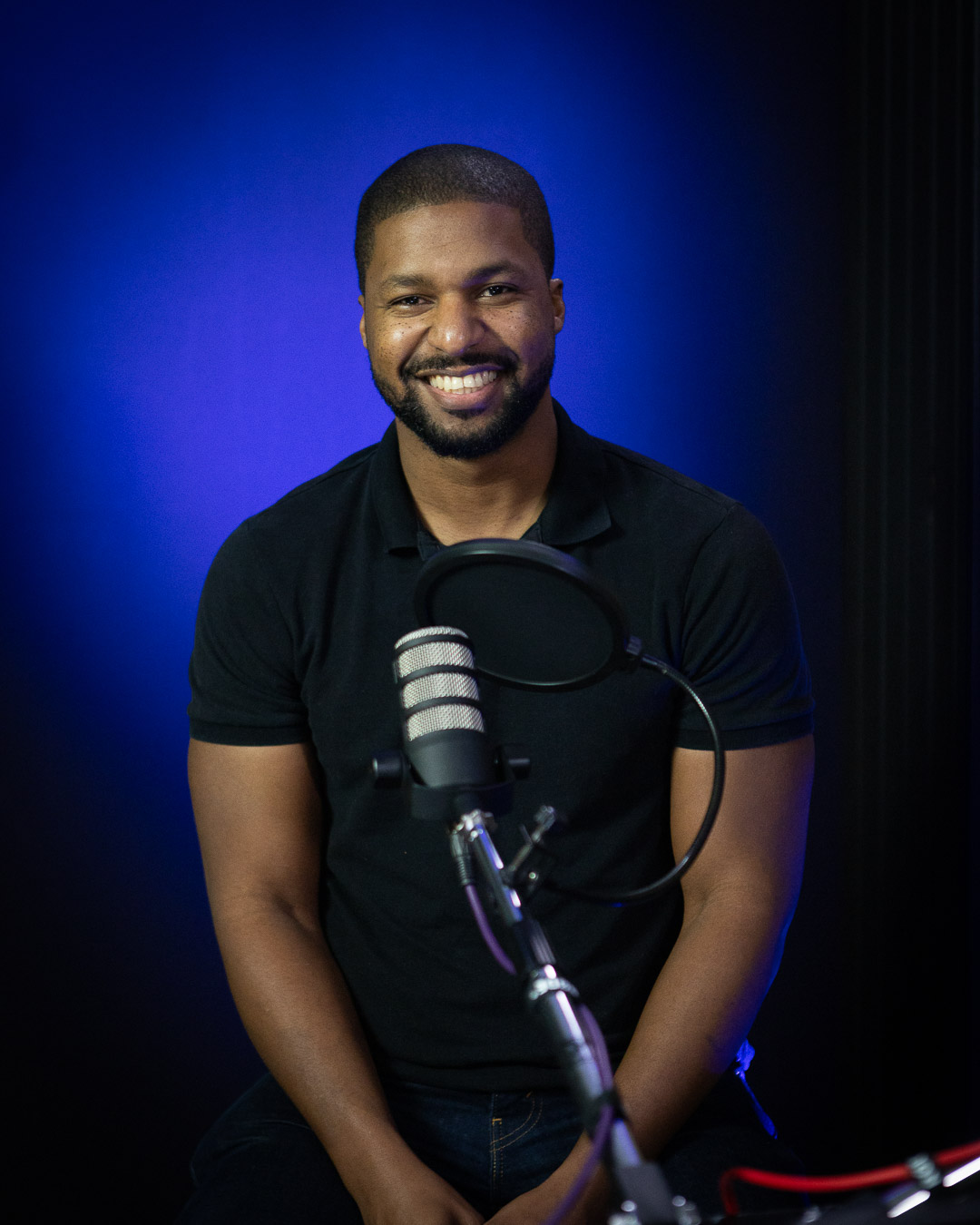 Samuel Pinceau qui enregistre son podcast